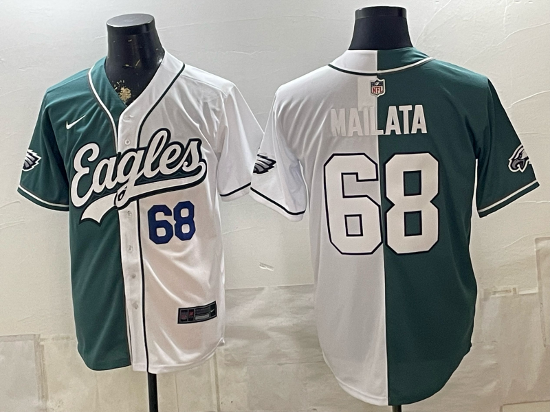 Men 2026 Philadelphia Eagles #68 Mailata white Nike Limited NFL Jersey 0812001->philadelphia eagles->NFL Jersey
